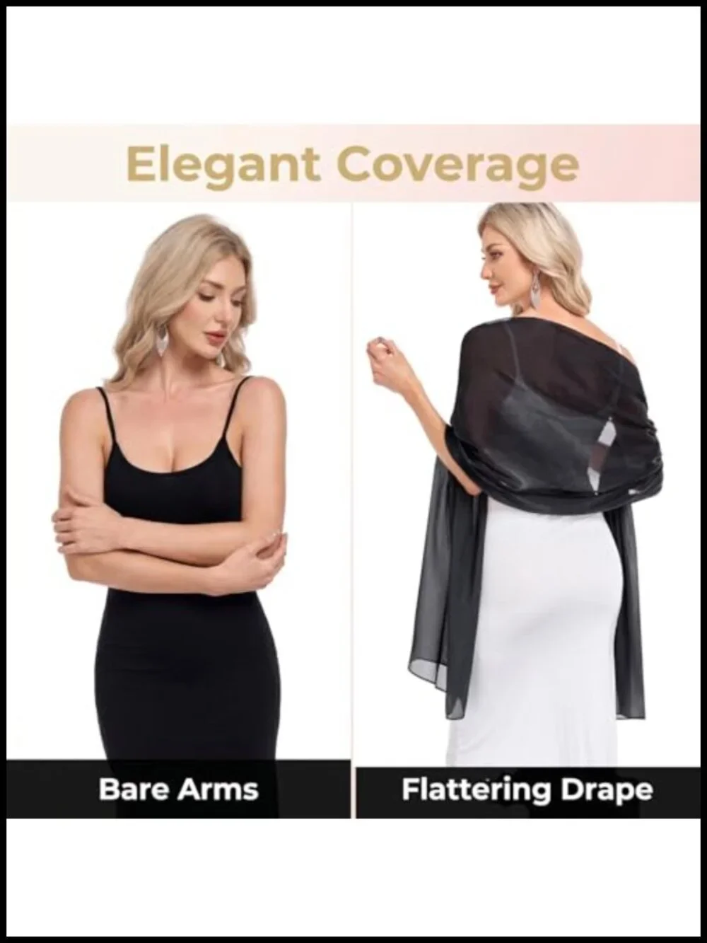 Evening Shawl Wrap Scarf Wedding Party Formal Cover Up Bridesmaid Gift Polyester
